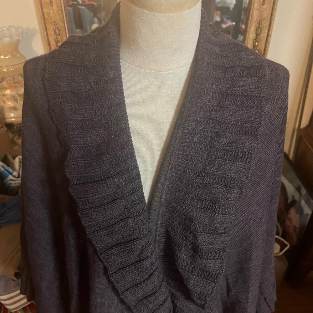 Nordstrom Purple dark  Poncho One Size Fits brand new